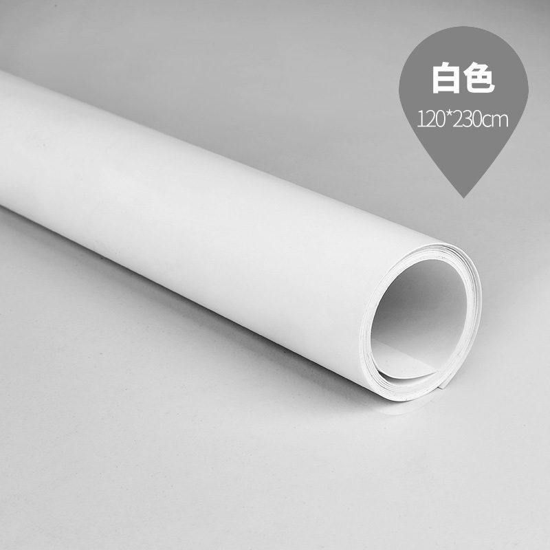 千弗影棚器材120*230cm白色磨砂pvc背景布拍照道具摄影拍摄背景板ins网 