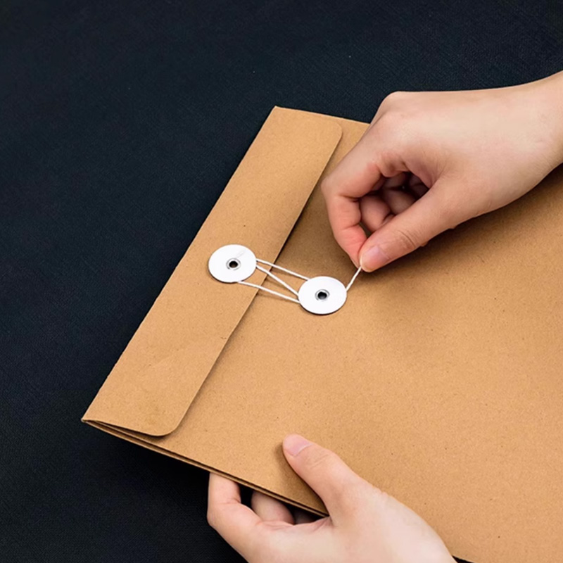 伴公式B1089 300g牛皮纸档案袋A4 侧宽5cm 50个/扎(单位:扎)高清大图