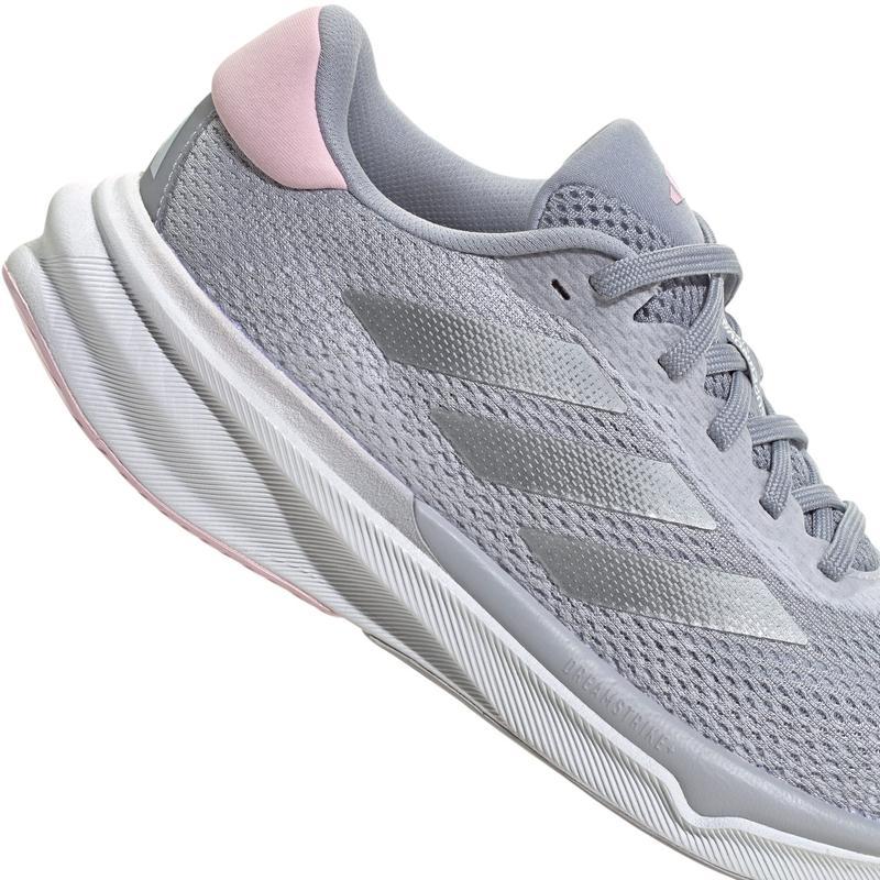 阿迪达斯(adidas)女士跑步鞋缓震透气耐磨训练鞋银色潮流运动鞋