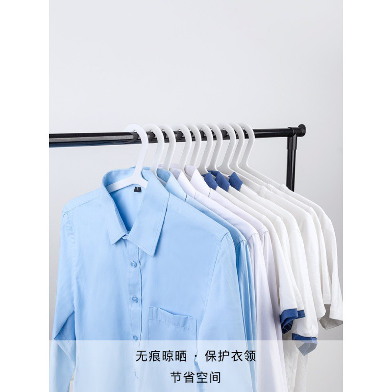 无痕衣架防肩角塑料衣挂防滑晾衣架家用衣撑成人衣架子学生宿舍用 三维工匠