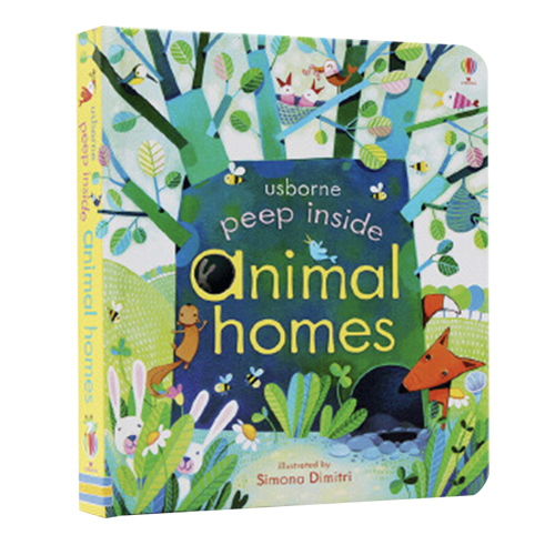 [正版]动物之家 英文原版 Peep Inside Animal Homes Usborne 动物家园 偷偷看里面系列高清大图