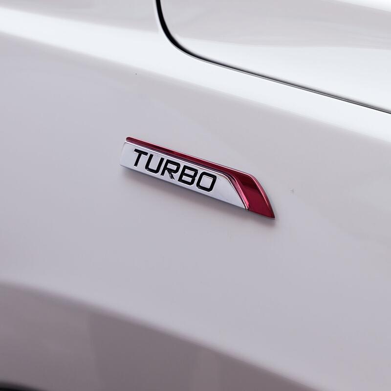 TURBO涡轮增压车贴吉利新帝豪帝豪gs叶子板车标 后备箱装饰车贴 叶子板红色一对