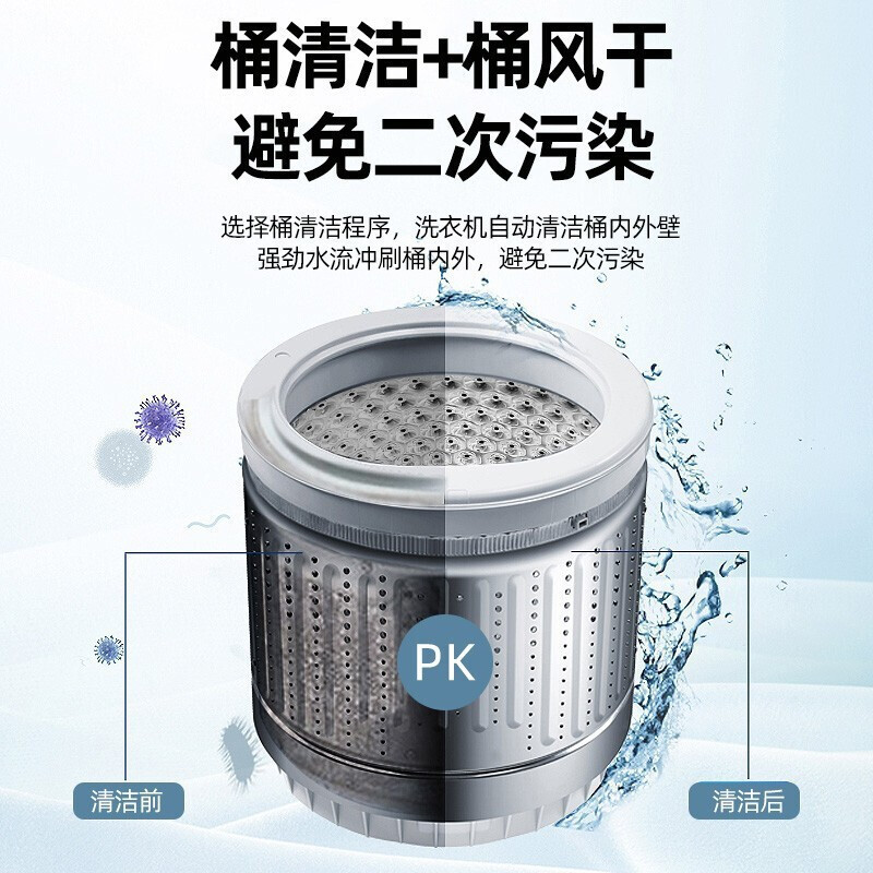 [旗舰店]荣事达(Royalstar) 7.5公斤 全自动波轮洗衣机 全自动家用洗衣机小型ERVP191015T