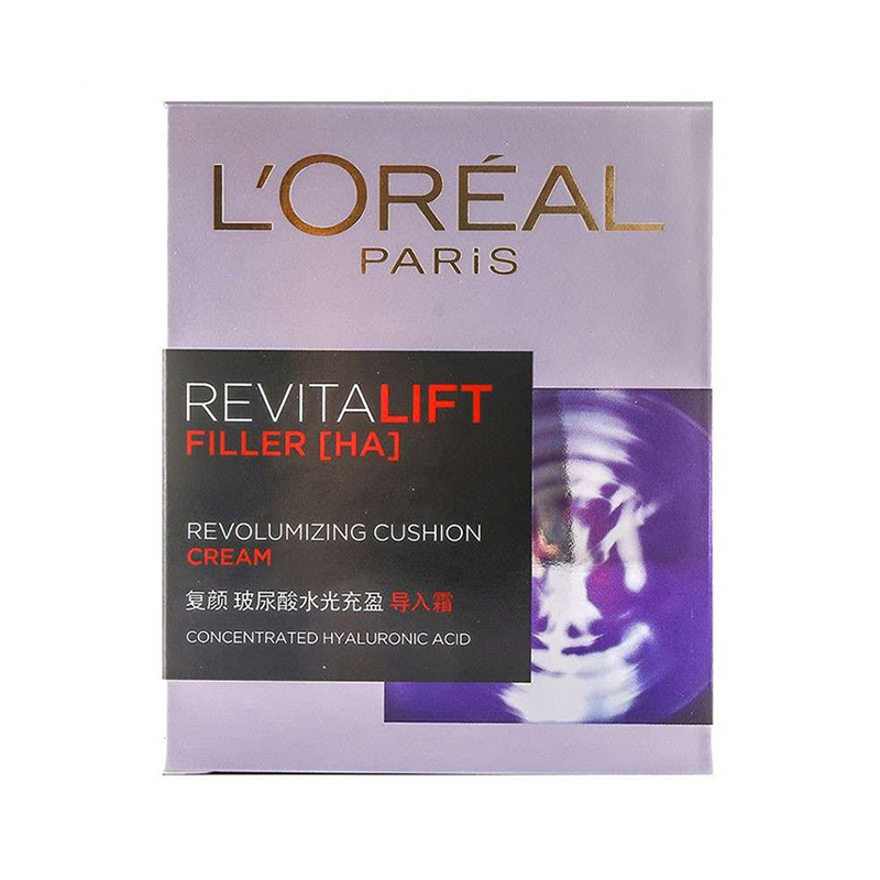 欧莱雅(L’OREAL)复颜玻尿酸水光充盈导入霜50ml 晚霜日霜 滋润营养 保湿补水
