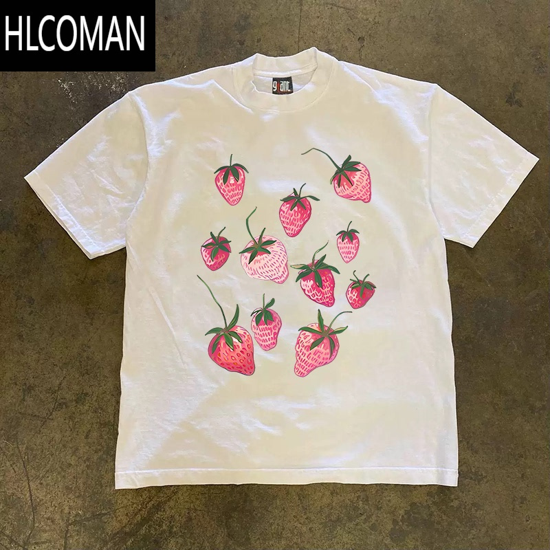 HLCOMAN搞钱做慈善 3A260克双纱!向上侠!情侣女宽松短袖T恤男