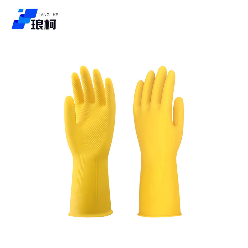 琅柯 牛筋乳胶手套 加厚 105g L码高清大图