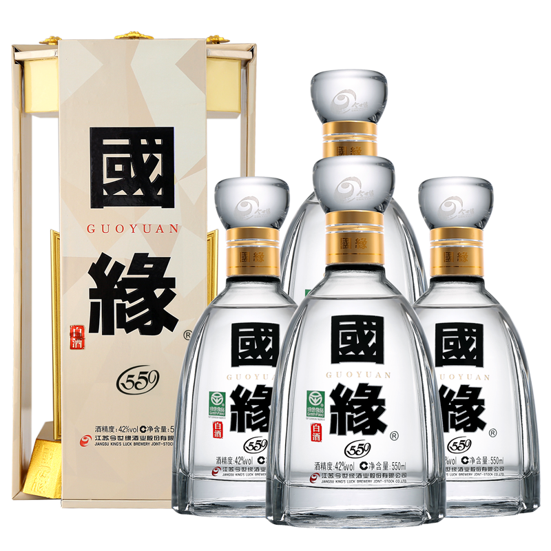 今世缘 国缘四开 42度 500ml*4 整箱 浓香型 白酒高清大图