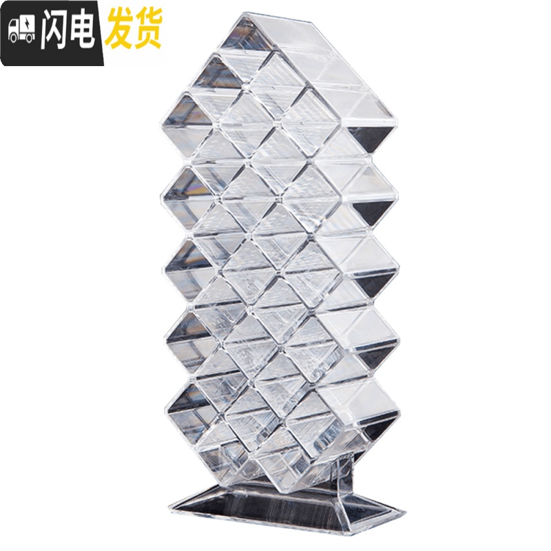 三维工匠口红收纳盒网红欧式小亚克力透明梳妆台女盒子化妆品收纳架格高清大图