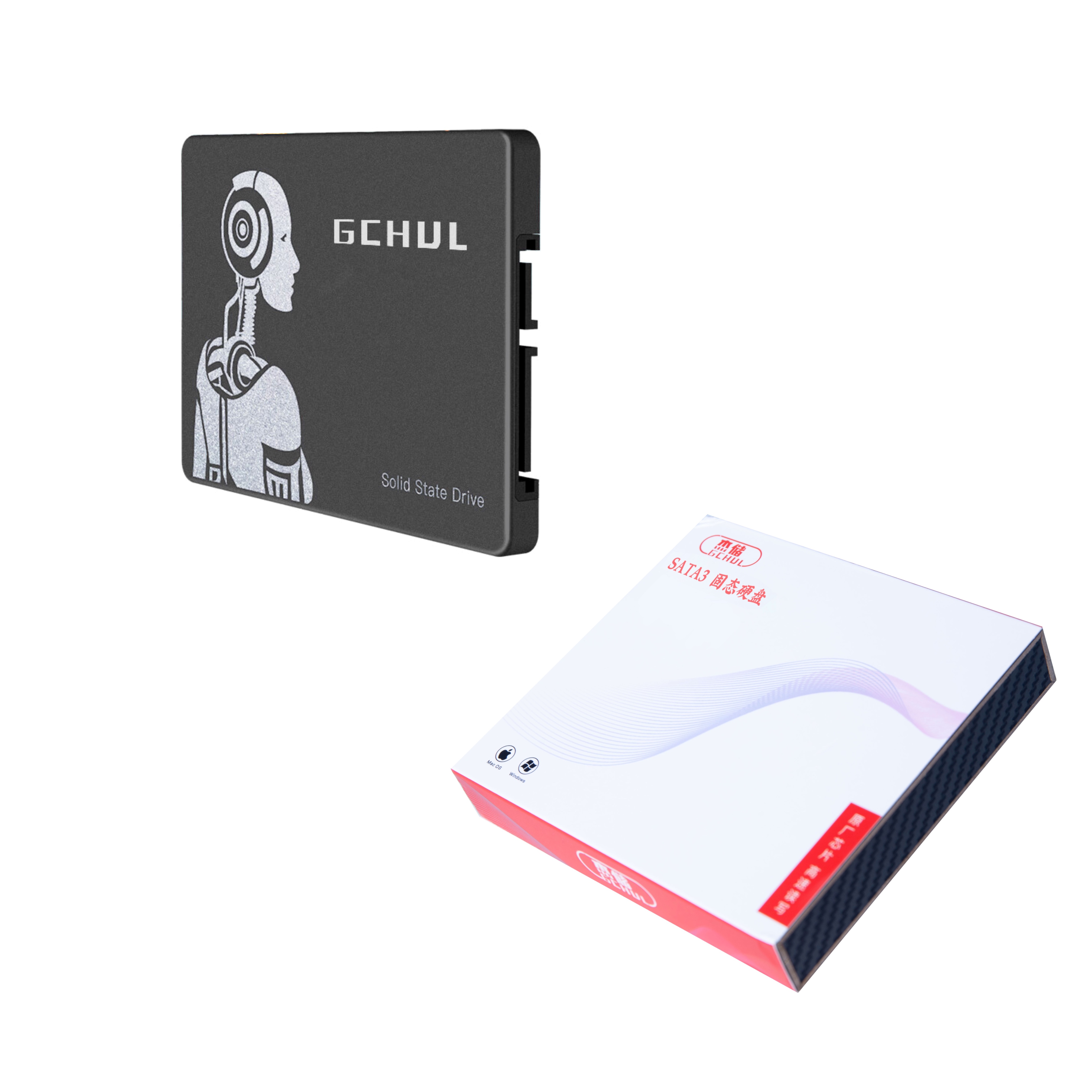 杰储(GCHUL)SA1000 2.5英寸 256GB SATA3 固态硬盘 (计价单位:个) 深灰色高清大图