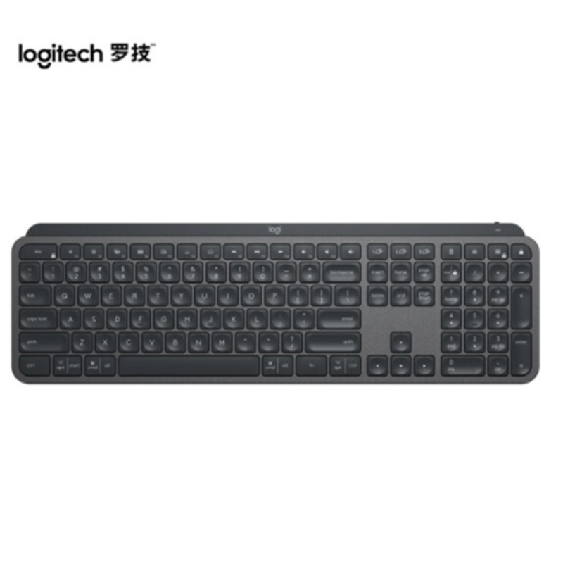 罗技(Logitech) MX Keys 键盘 无线蓝牙键盘 超薄 全尺寸 智能背光 深灰色