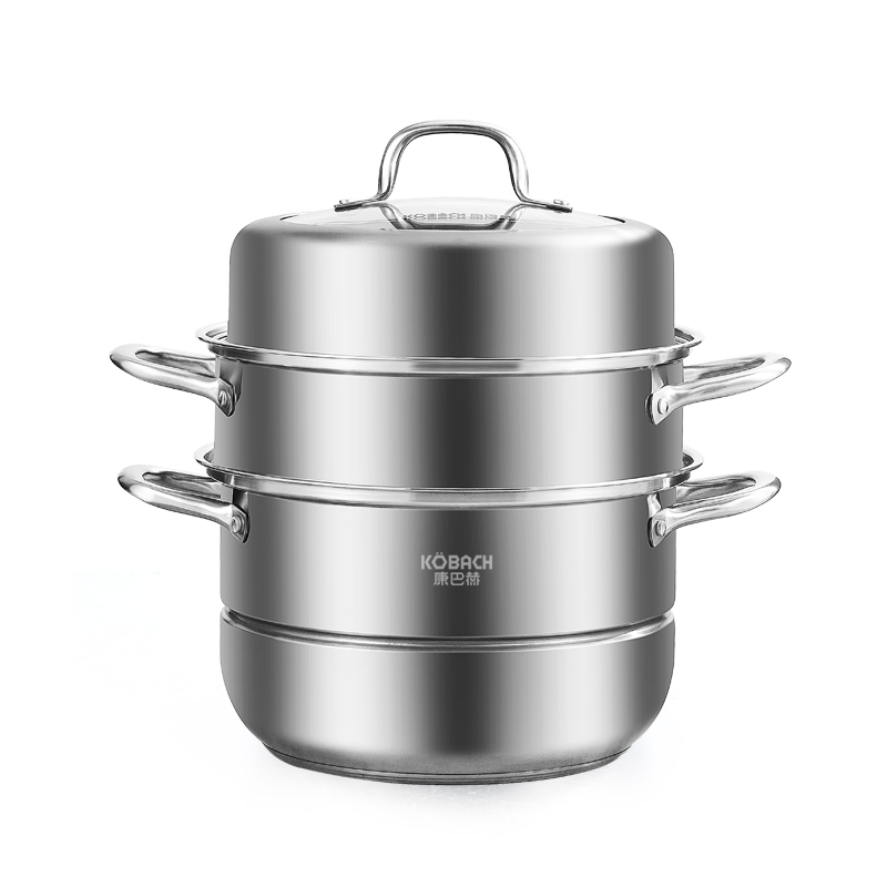 康巴赫(KBH) 欧式大容量不锈钢三层蒸锅32cm KBH32TB1 / 个