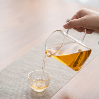 佳德美玻璃四方公道杯防烫加厚耐热分茶器家用茶海茶具配件