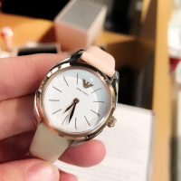 阿玛尼(EMPORIO.ARMANI)手表 时尚气质手表皮质表带石英表女士腕表 AR11031