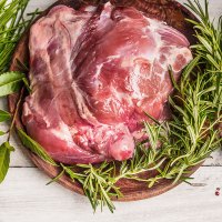 大庄园 精品去骨羔羊后腿肉2斤新鲜冷冻羊腿