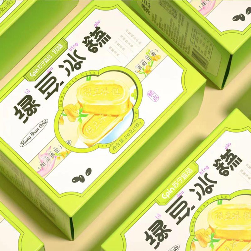 苏宁宜品绿豆糕传统糕点点心500g*2盒小吃美食老式传统特产美食休闲零食