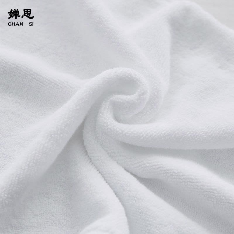 婵思 全棉纯白酒店毛巾图片