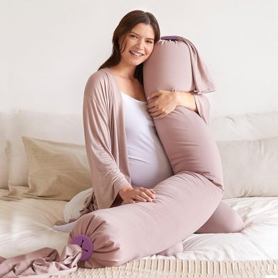 孕妇枕头护腰抱枕侧睡枕孕期托腹U型多功能孕妇睡觉侧卧枕孕神器 【美国进口微粒】恋爱粉+护颈枕