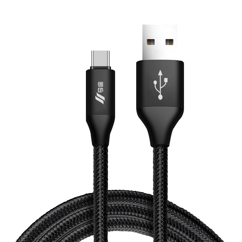 今途尼龙编织数据线 BZT9 黑色 USB2.0尼龙编织小米5/4c 乐视2魅族Pro5华为P9 P10 荣耀1.0米