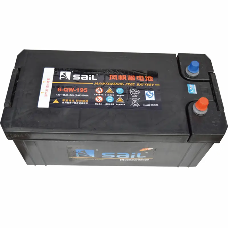鸿行 风帆汽车电瓶蓄电池 6-QW-195 适用轻卡重卡大巴叉车 12V 195AH
