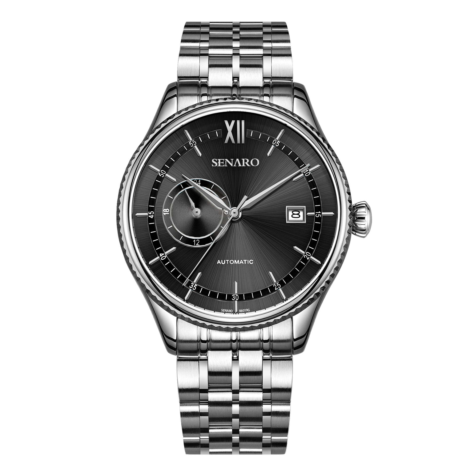 圣雅诺senaro正品商务休闲手表男士全自动机械表 男表进口机芯时尚