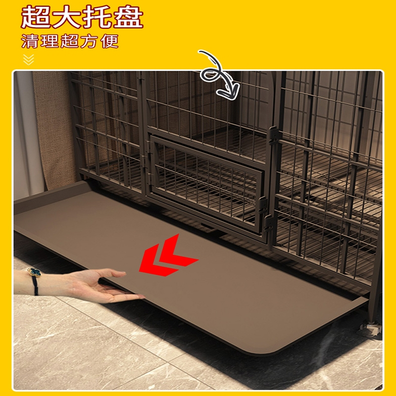 米妮狗笼子中型小型犬大型室内带厕所一体柴犬柯基狗窝宠物笼狗狗围栏