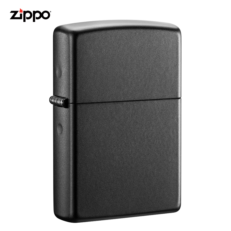 zippo芝宝打火机美国原装ZIPPO防风煤油打火机之宝218黑哑漆