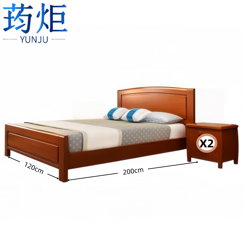 荺炬单人床 床+1椰棕垫组高清大图