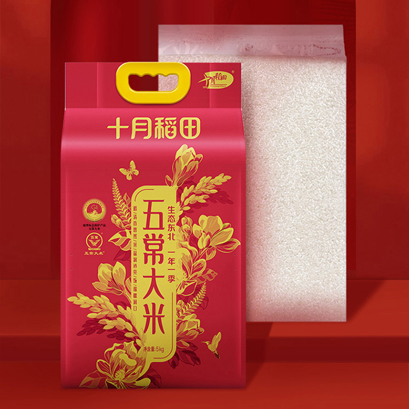 十月稻田五常大米颗粒饱满自然米香更浓5kg高清大图