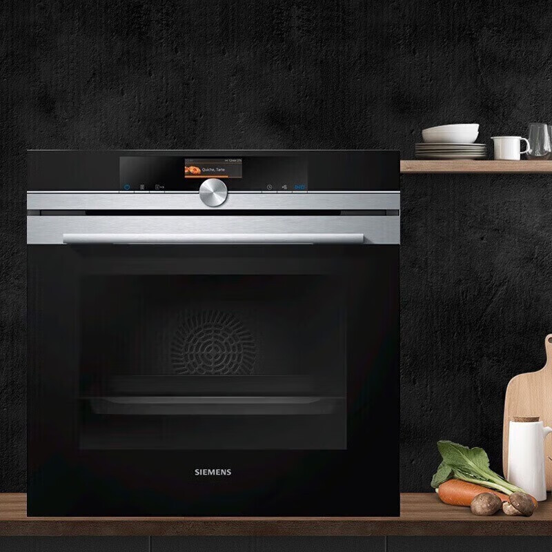 西门子 HB676GCS1W 71L 德国原装进口 大容量烤箱蒸饭柜高清大图