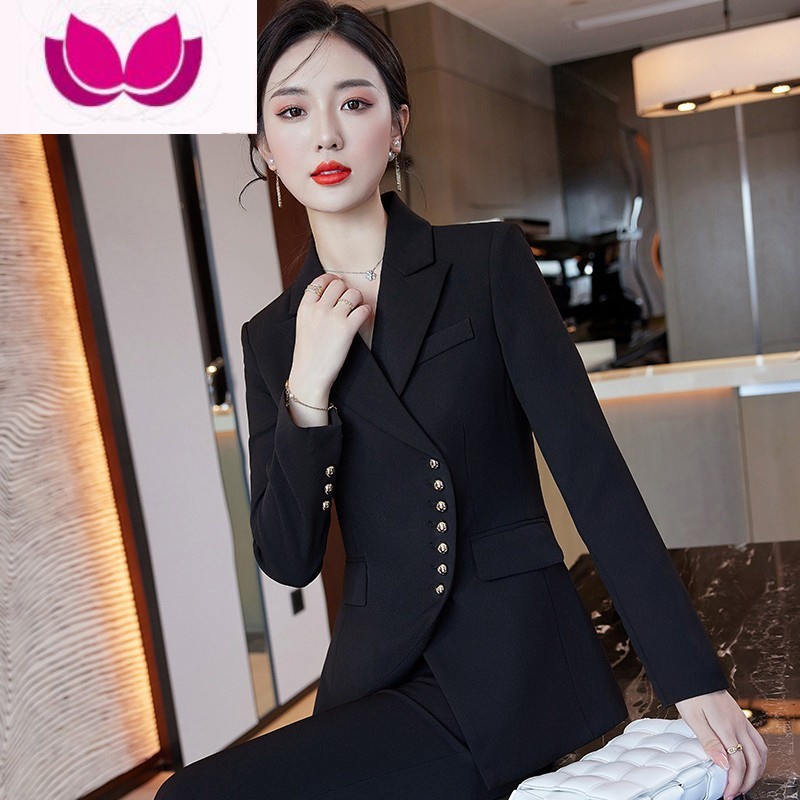 七斓高级感气质职业小西装套装女2023新款高端主持人正装工作服高清大图