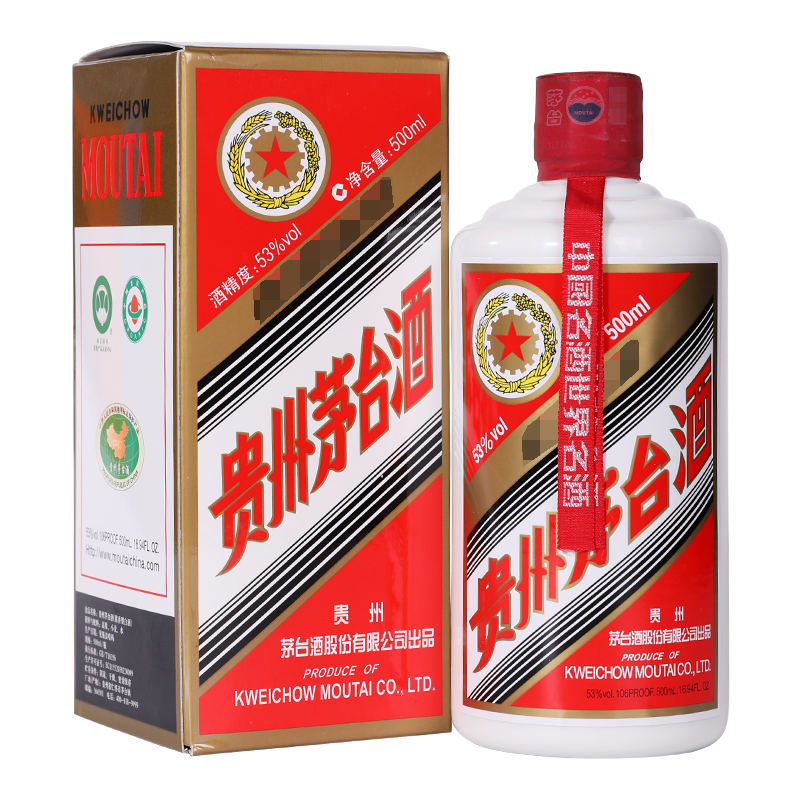 MOUTAI/茅台2024年五星茅台酱香型白酒 53度500ml*1瓶