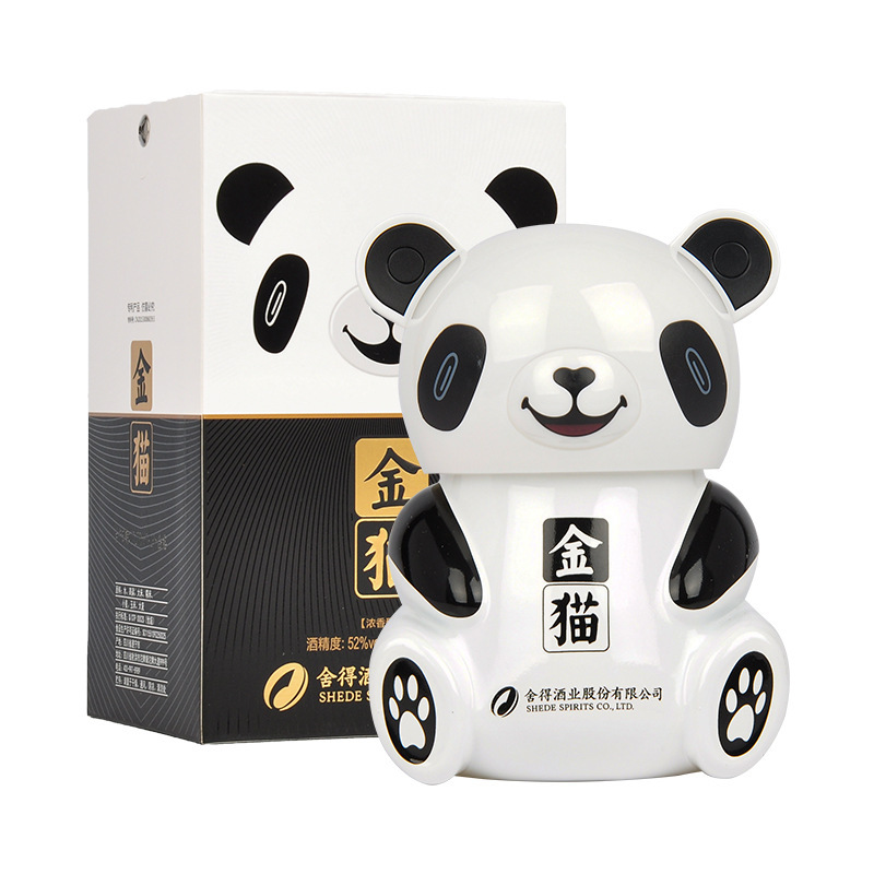 舍得金猫浓香型白酒52度500ml单瓶