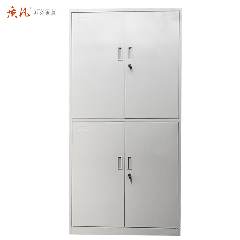 质凡四门文件柜钢制铁皮办公柜档案柜储物柜子