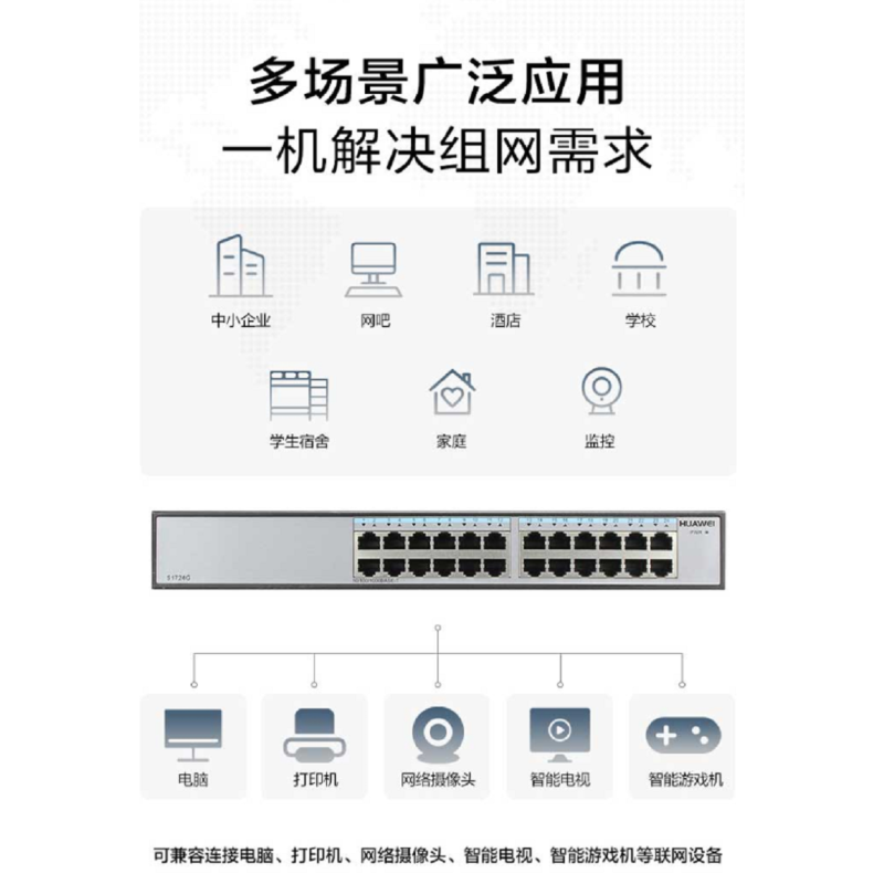 华为1724g 交换机 千兆