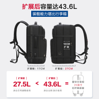 爱华仕移动办公双肩包大容量多功能商务背包电脑包男17.3寸旅游包