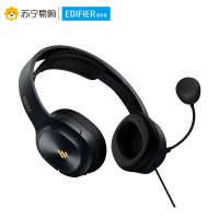 EDIFIER/漫步者USB K5000SE背书专用耳机头戴式USB英语听力降噪学习隔音听说耳机 黑色