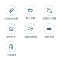 小米智能门铃2 AI智能 远程监控 1080P高清 猫眼摄像头可视门铃智能视频监控门铃套装家用