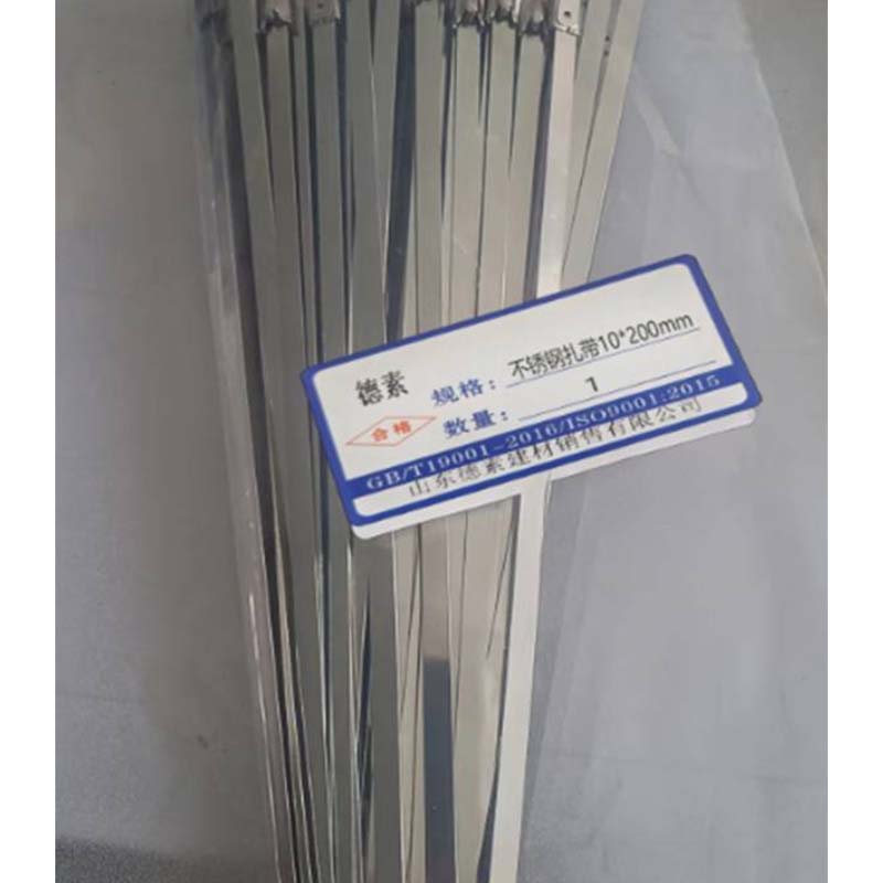 德素 不锈钢扎带10*200mm 100个/包高清大图