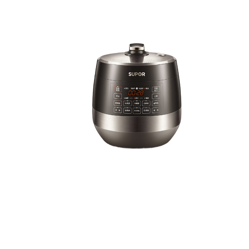 苏泊尔(SUPOR)电压力锅 0涂层不锈钢球釜家用6升大容量 全自动智能预约 球釜双胆 SY-60YC6011Q