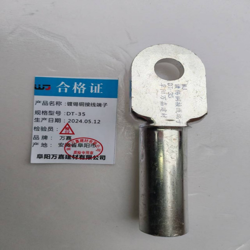 WJ 镀锡铜接线端子DT-35个高清大图