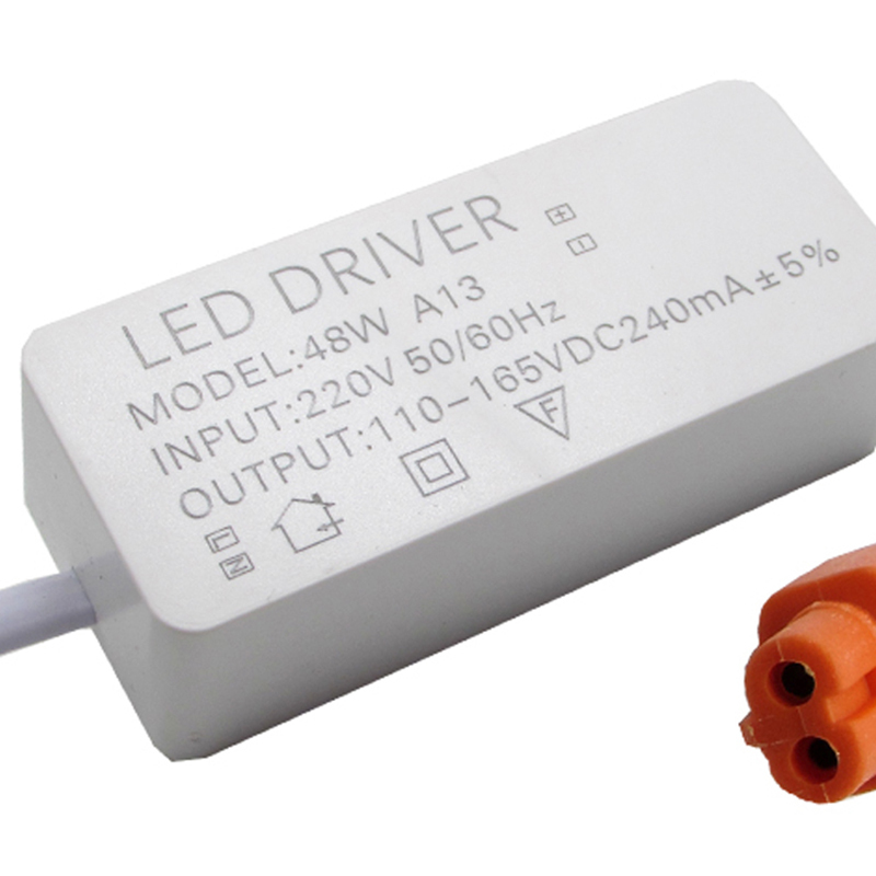 艾克心led平板灯驱动器48w椭圆形双槽公头单位个