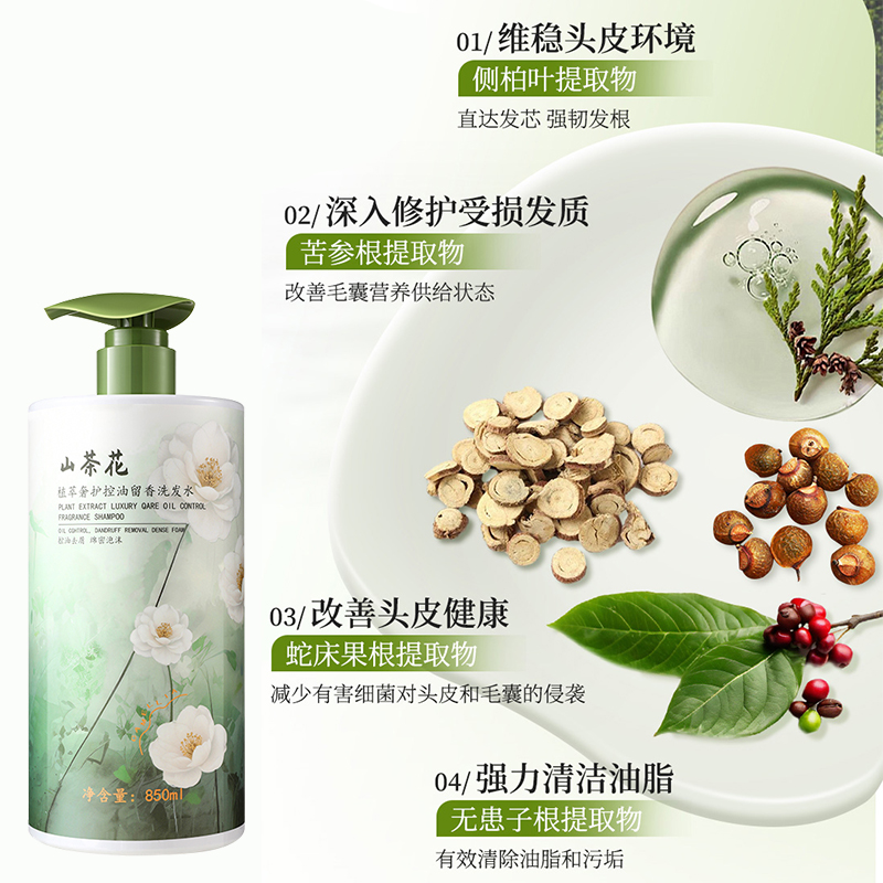 植萃奢护控油留香洗发水高清大图