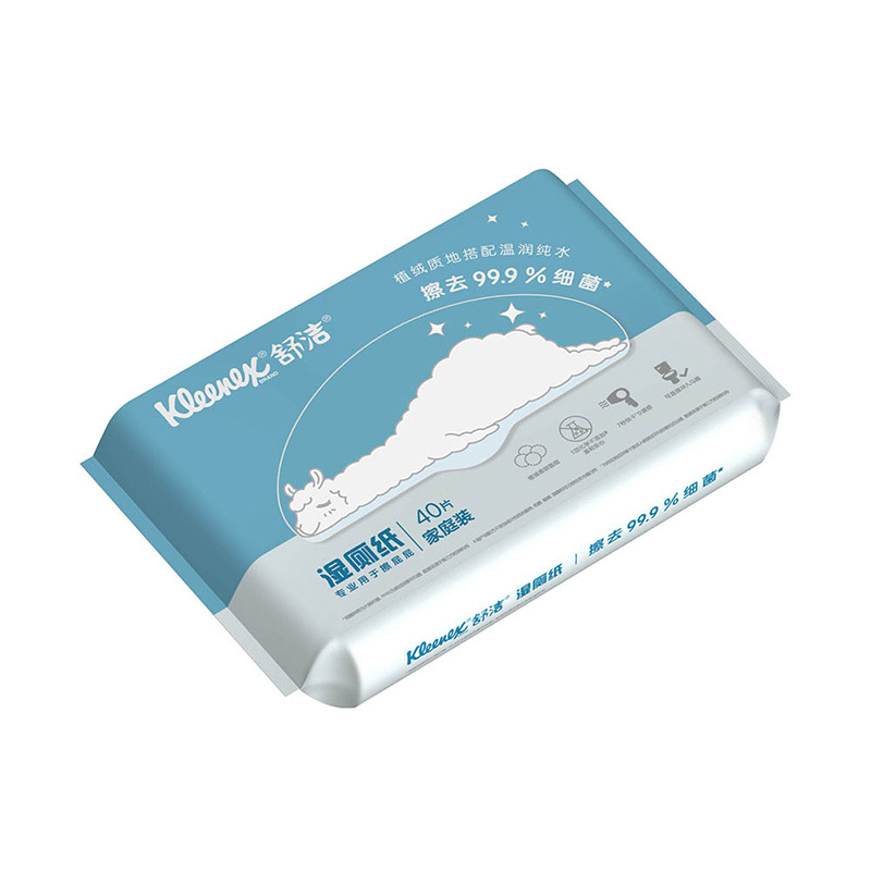 舒洁湿厕纸家庭装40抽