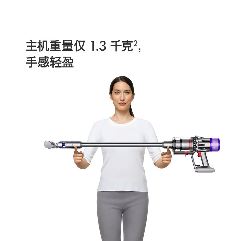 戴森 (DYSON)V10 Digital Slim 无绳吸尘器[铁镍色] 手持无线吸尘器 除螨 宠物 家庭适用高清大图