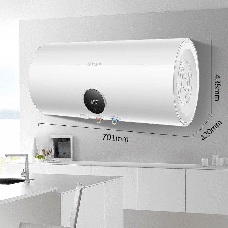 bosch博世电热水器80升34人家用速热储水式白色
