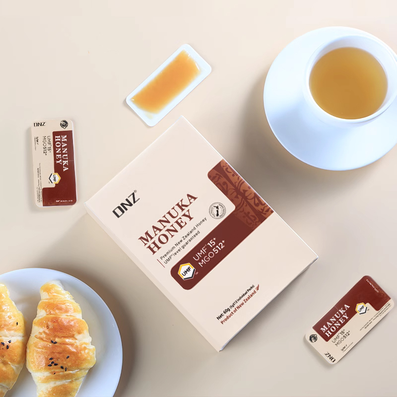 DNZ新西兰麦卢卡UMF15+5g*12条蜂蜜条装蜜便携装卡片蜜旅行易带独立包装咔嚓蜜