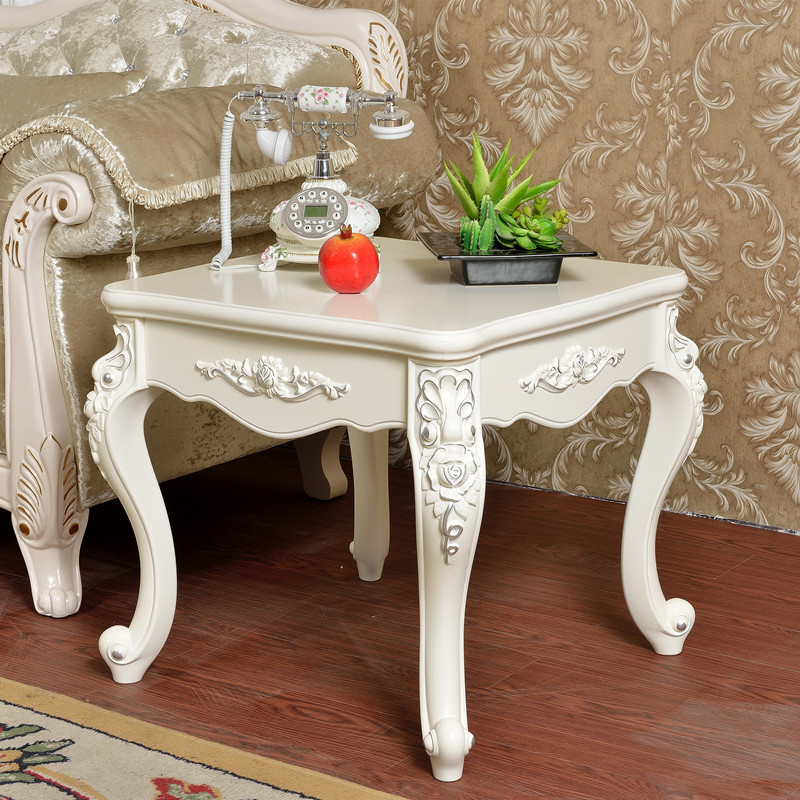 艺可恩客厅简约家用角几方几小桌子欧式沙发边柜小方桌茶几边桌边几