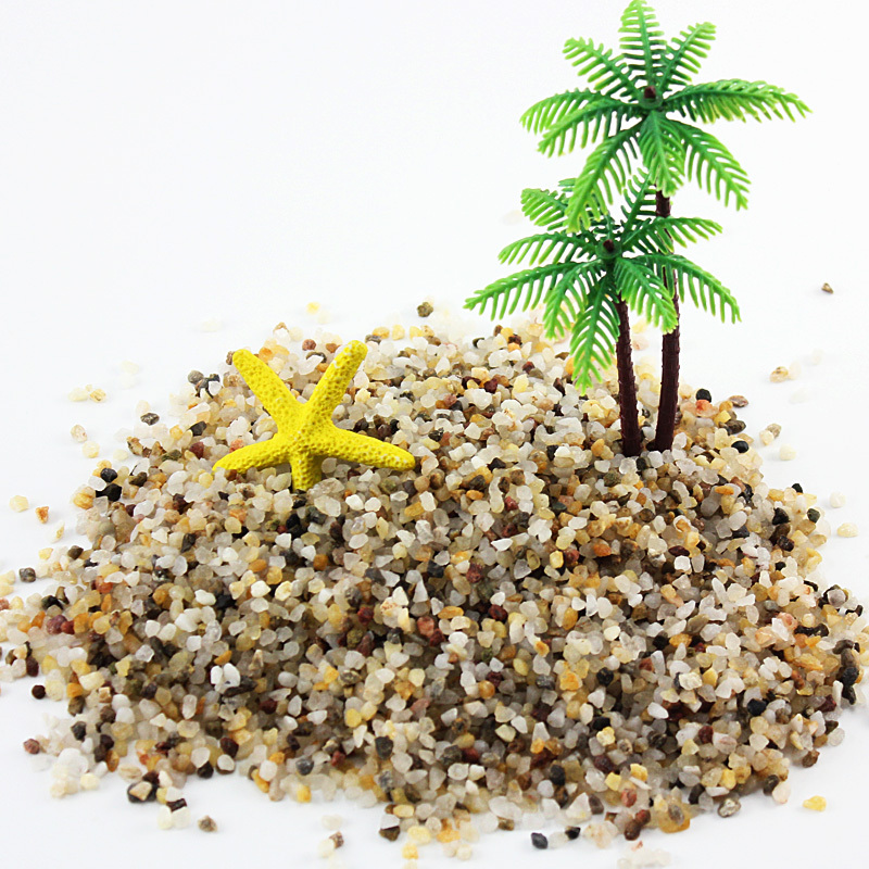 鱼缸底砂造景摆件装饰小彩石白沙石头底沙水族夜光石子铺底石假底高清大图