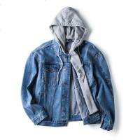 1折价69.9唐狮牛仔外套男可拆帽牛仔服青牛仔夹克
