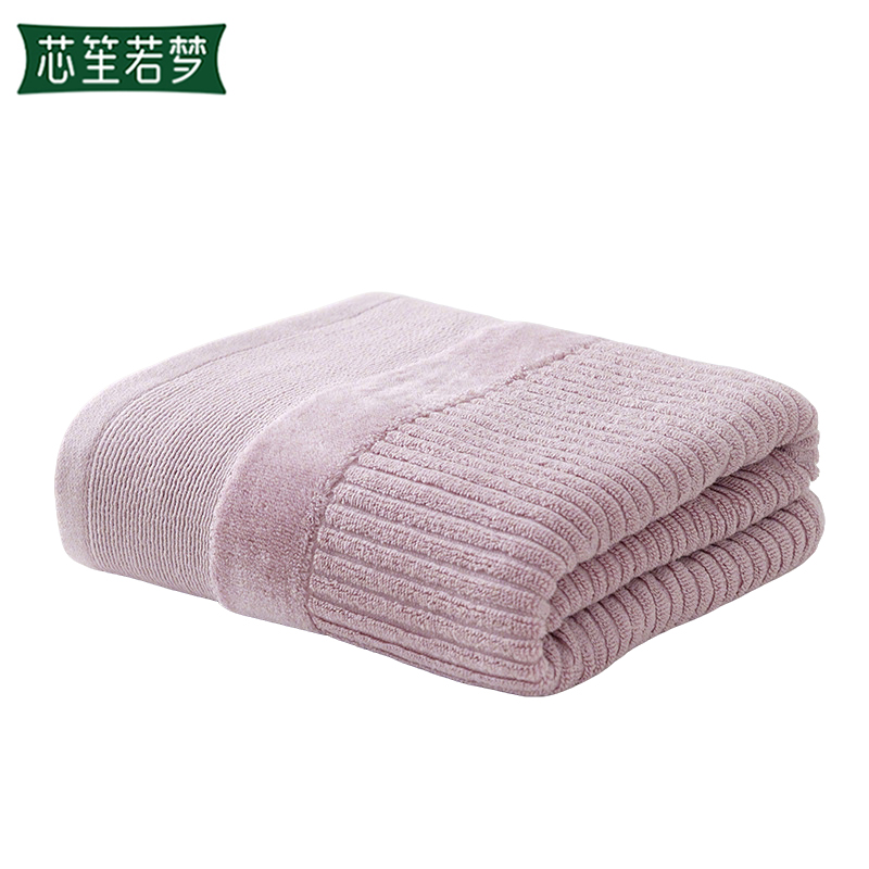 芯笙若梦 浴巾 70*140cm 370克 条高清大图